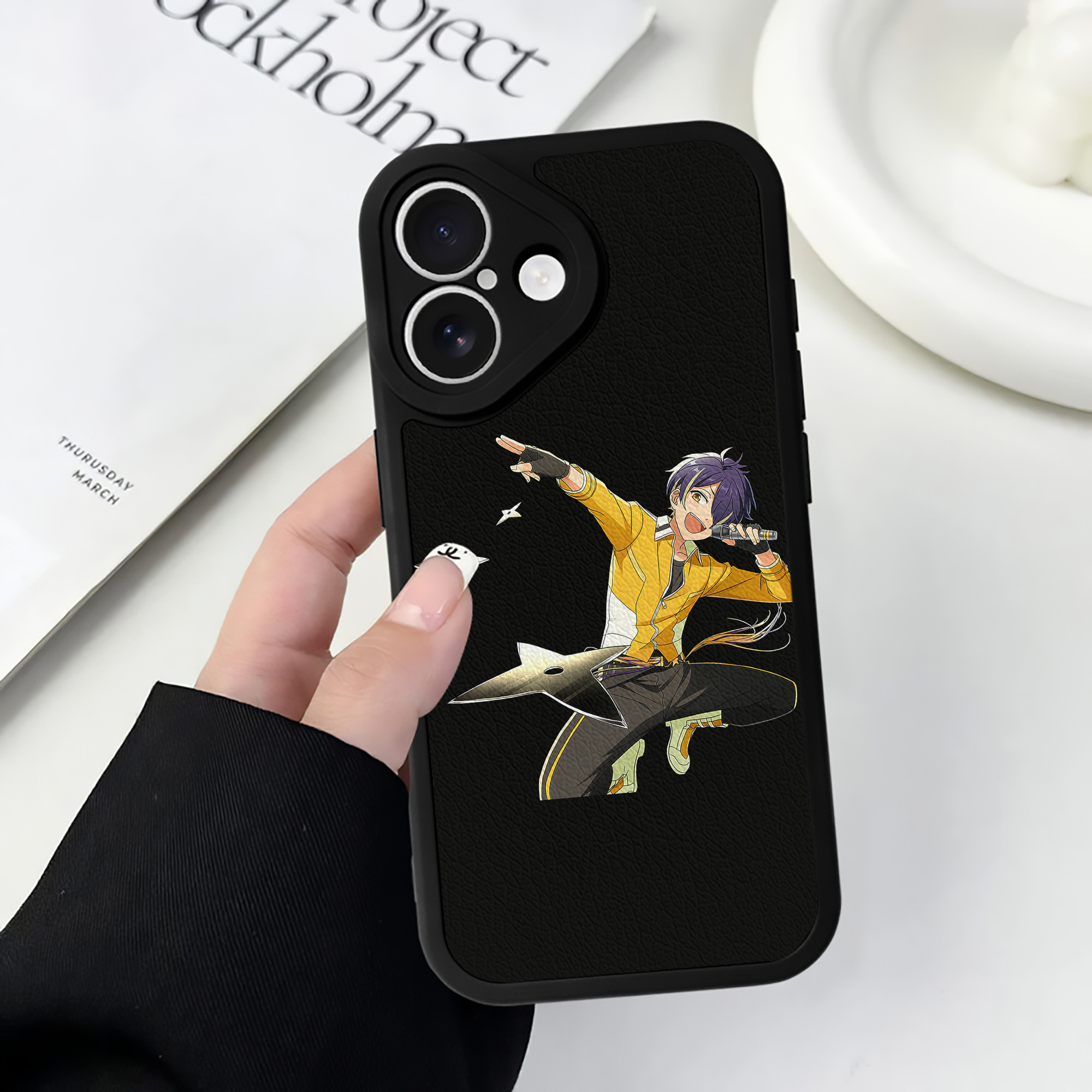 （画像用） あんさんぶるスターズ! Ensemble Stars 【iPhone 16シリーズ対応】シリコンスマホケース（レザー調） 材質：シリコン